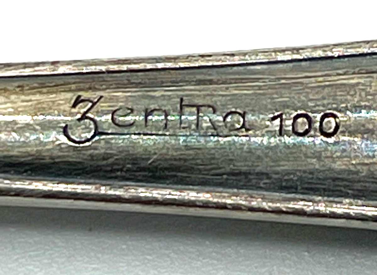 6 + 3 Kaffeelöffel o  Teelöffel 100er Silber Auflage ZENTRA in Orig. Box um 19103