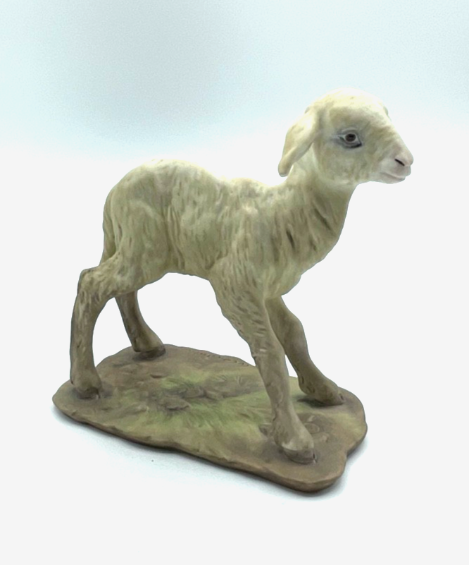 Kaiser Porzellan Figur Lamm Schäfchen signiert Gawantka handbemalt H 11,5 cm1