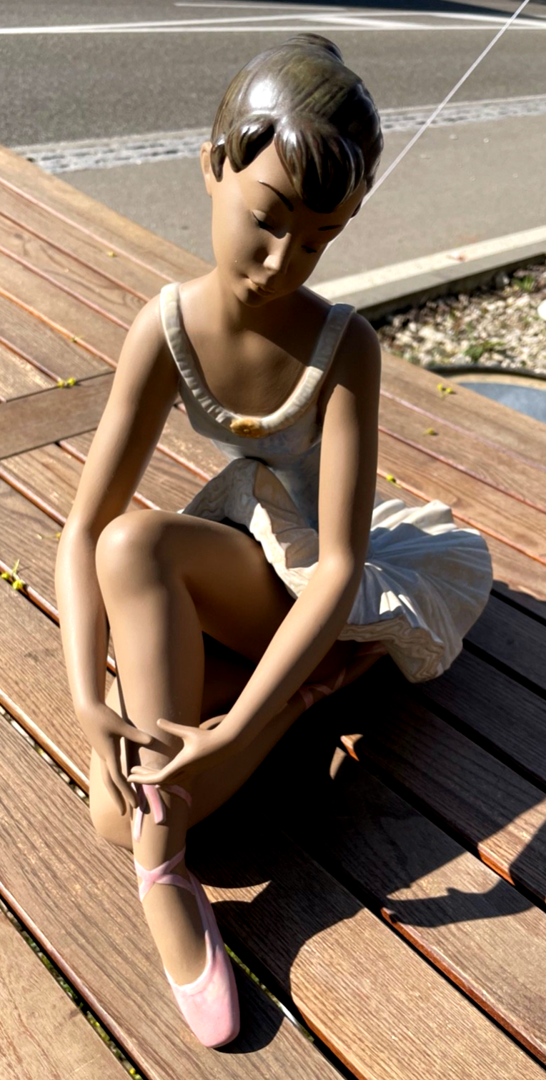 Große !!! Lladro Porzellan Figur Ballerina Ballett anmutige Tänzerin H 37 cm4
