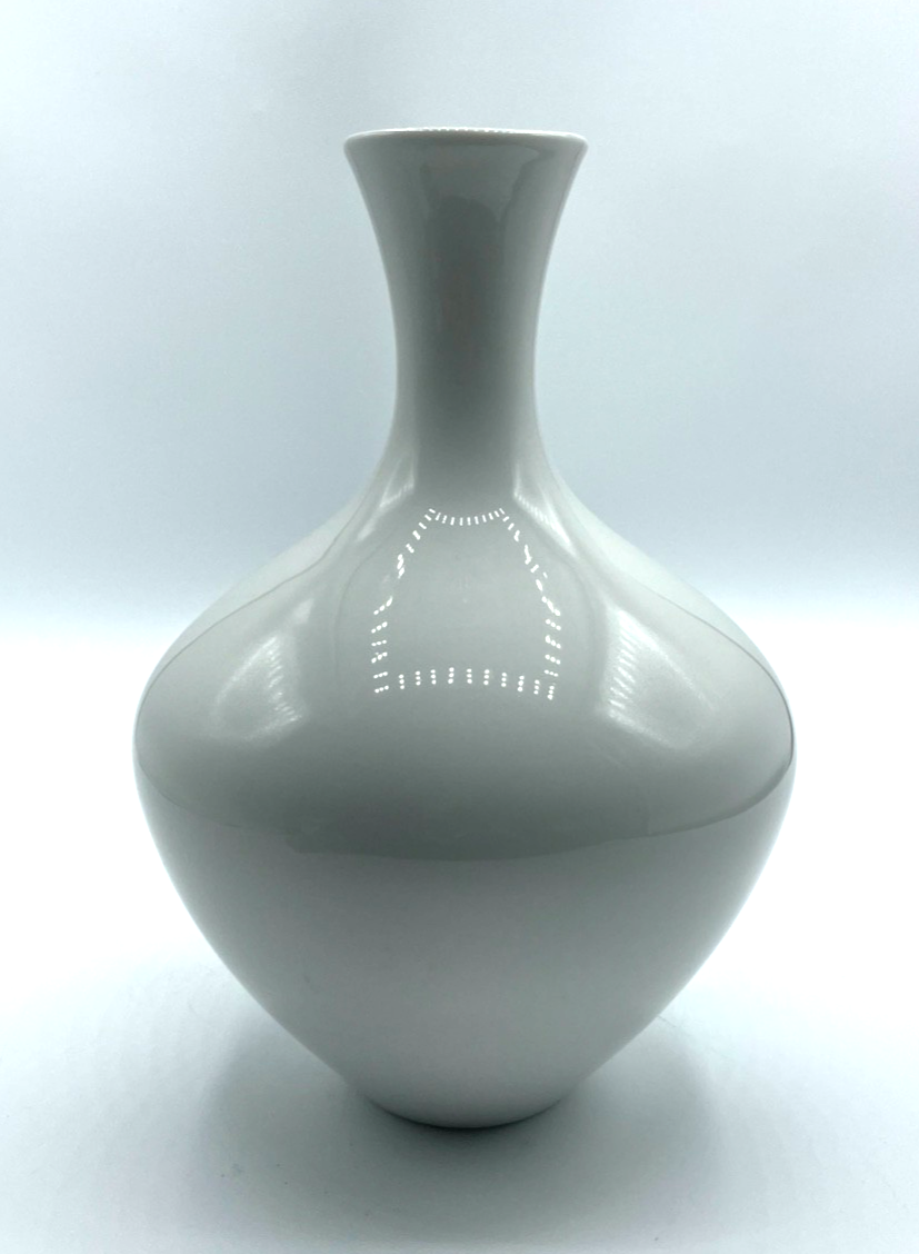 Vintage Purismus KPM weiße Porzellan Vase klassisches Design H21 cm top gepflegt4