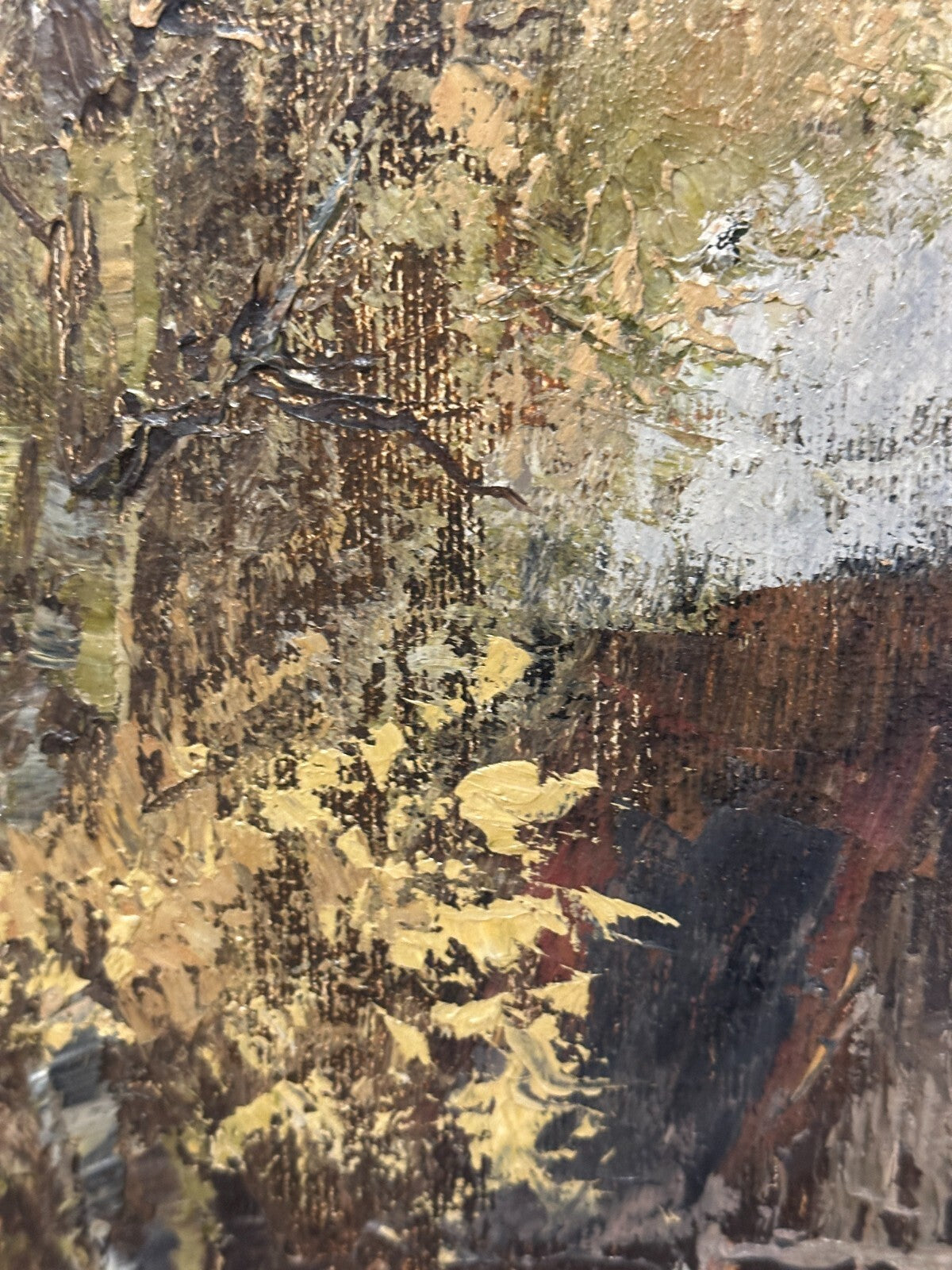 Christian Stemmeler - Landschaftsgemälde mit Gehöft - Impressionismus - signiert7