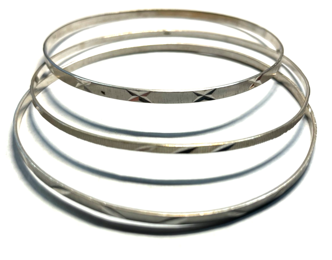 333 Gold 8 K Gold Weißgold 3  klassische Armreifen Armschmuck elegant solide4