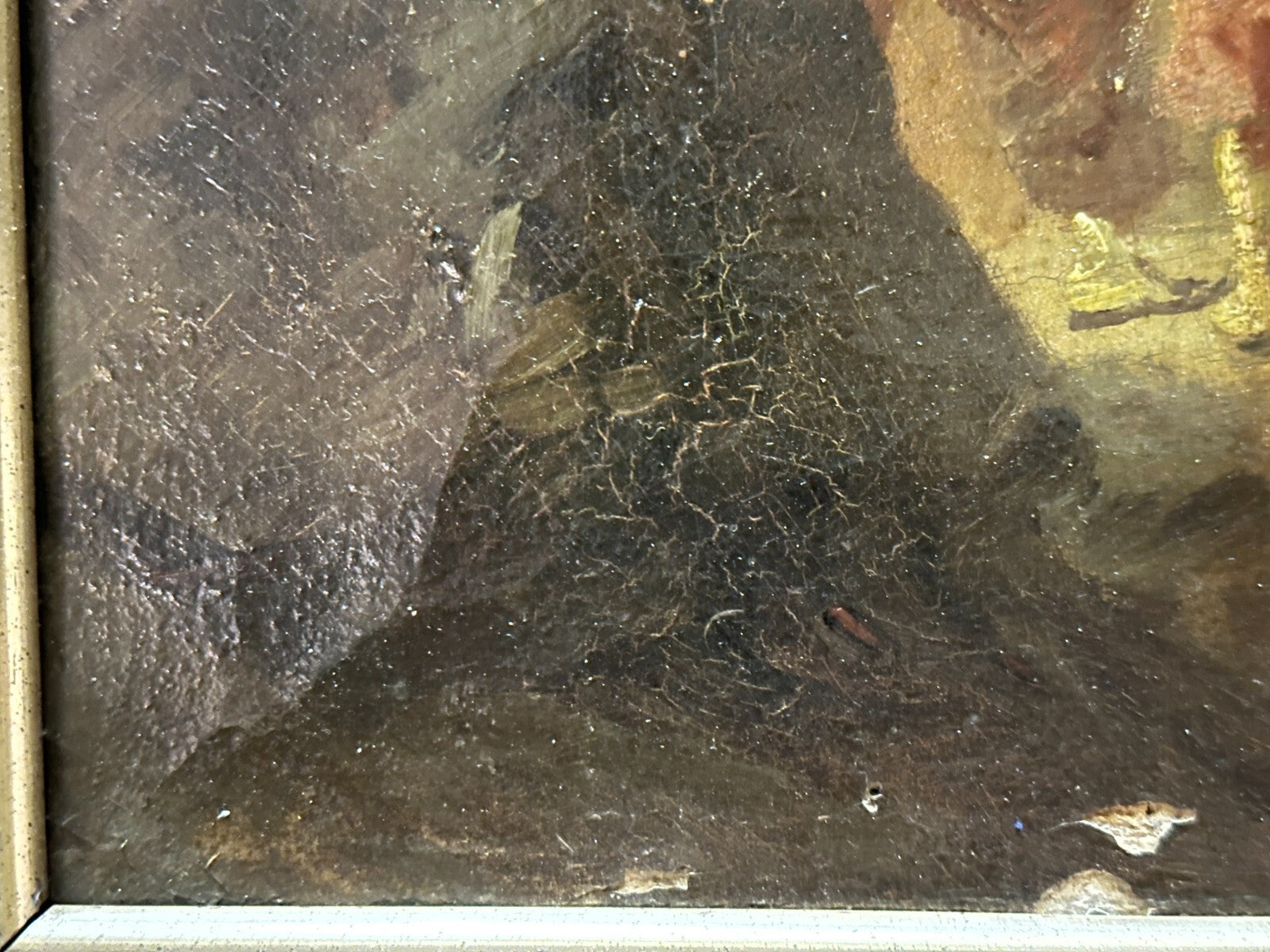 französische Schlachtenszene - Kavallerie & Zuaven, 19. Jh - Öl auf Leinwand19