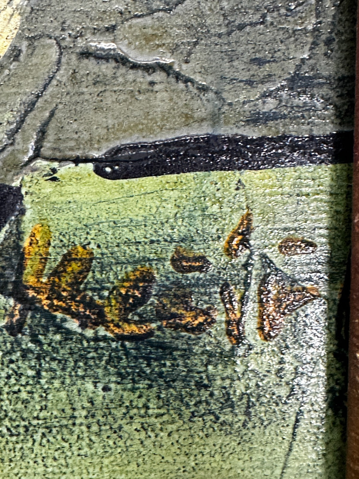 Bohumil Samuel Kečíř – Stillleben Blumen Vase – Öl auf Karton - Spachteltechnik8