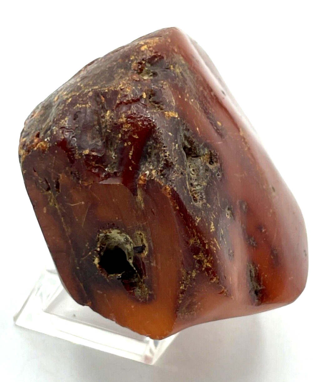 Großer Natur Bernstein Findling teilpoliert 82,88 Gramm Butterscotch light Amber4