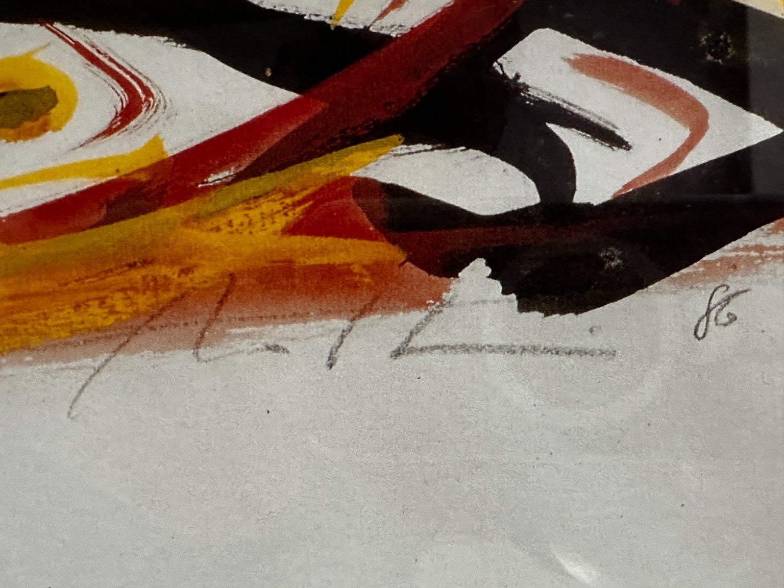 Expressive Figur – Mischtechnik auf Papier – 1986 – gestisch und kraftvoll6