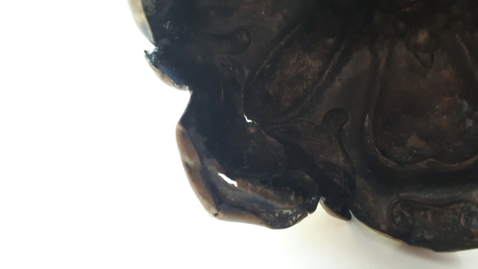 antikes Barockleuchter Paar - Kerzenhalter Kerzenständer - Messing Bronze Blech 7