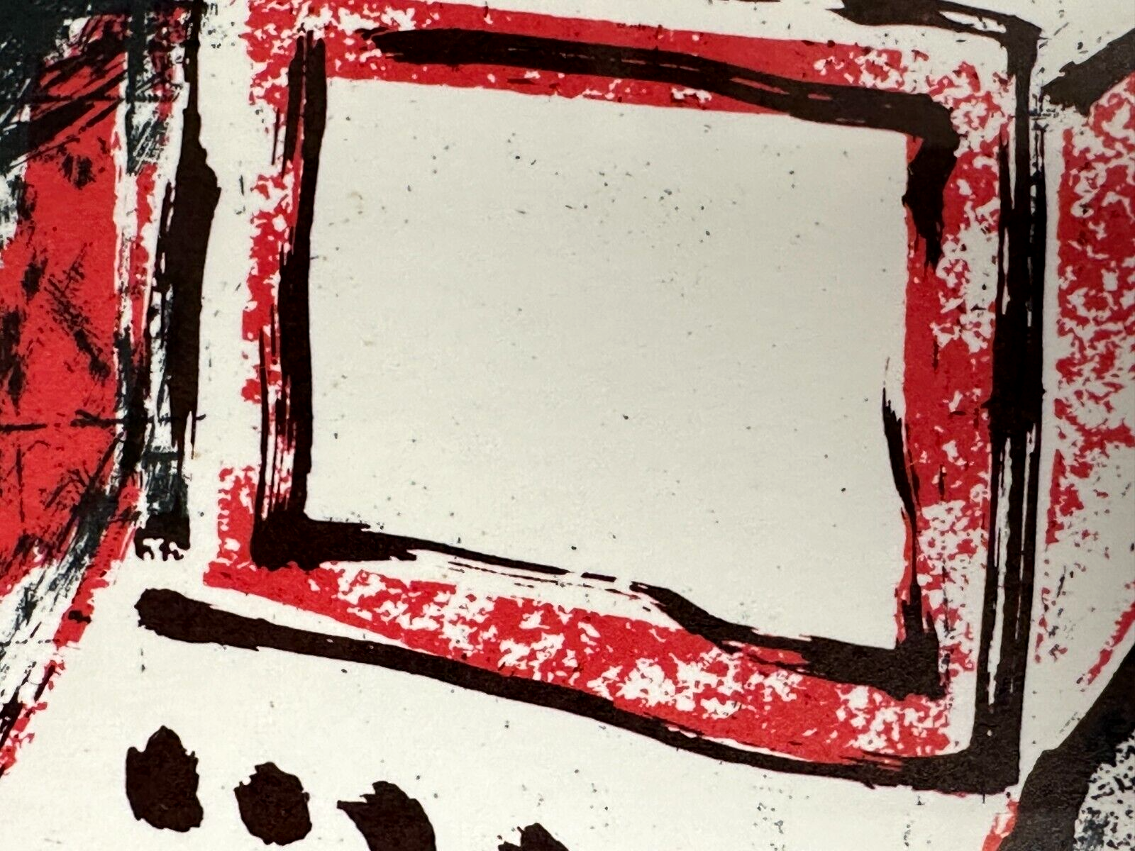 Rolf Bonvie - farbige Lithographie - Untitled - 1986 - nummeriert  signiert8