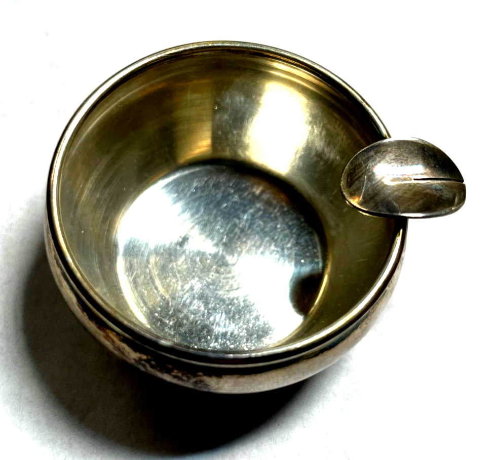 Vintage 800 Silber Mini Ascher Aschenbecher Herkunft unbekannt 20,82 Gr. gepfl.1