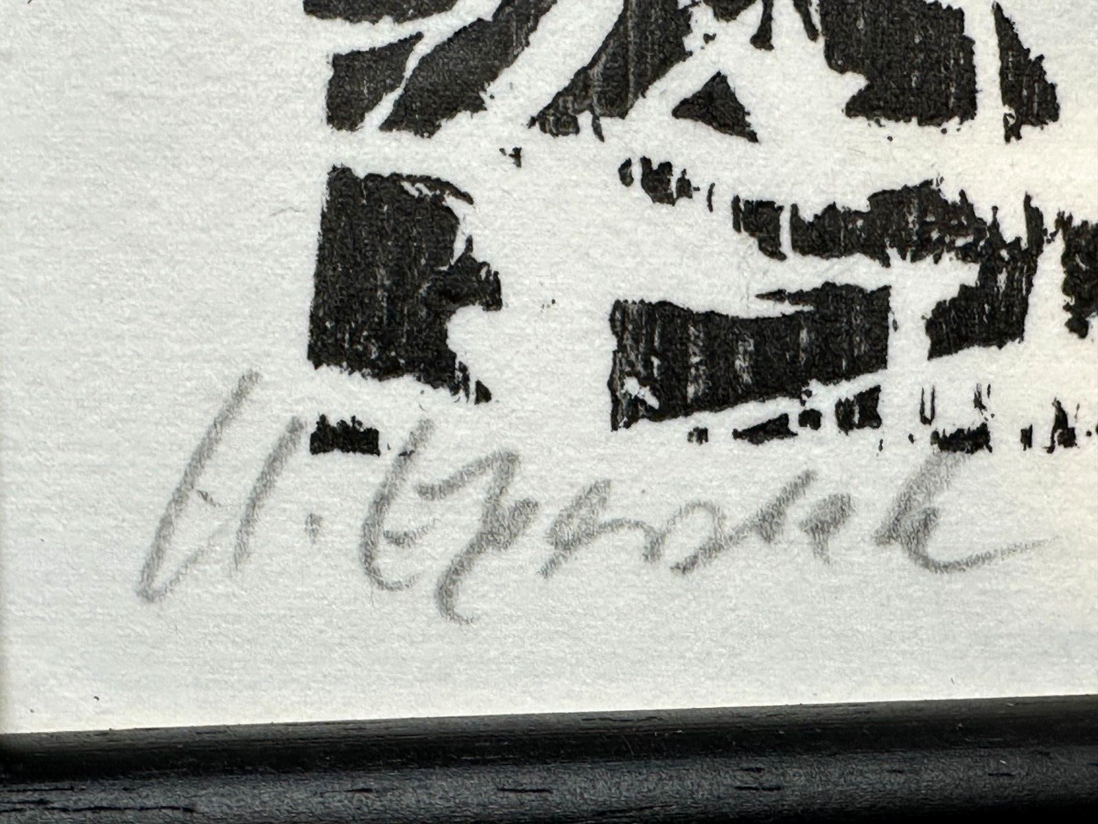 Hartwig Ebersbach - Woodcut Holzschnitt - 1997 - Signiert - Nummeriert 112/3006