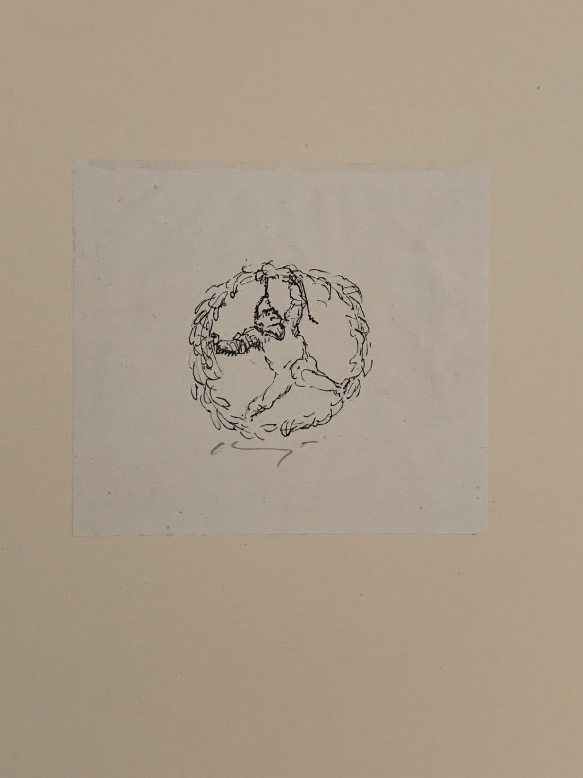 Max Slevogt 1868-1932 - Lithographie - Szenische Illustration - signiert 1