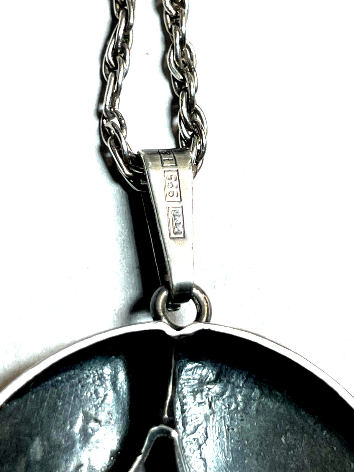 Vintage Sten & Laine Finnland 925 Silber + Bergkristall großer Anhänger gepflegt4