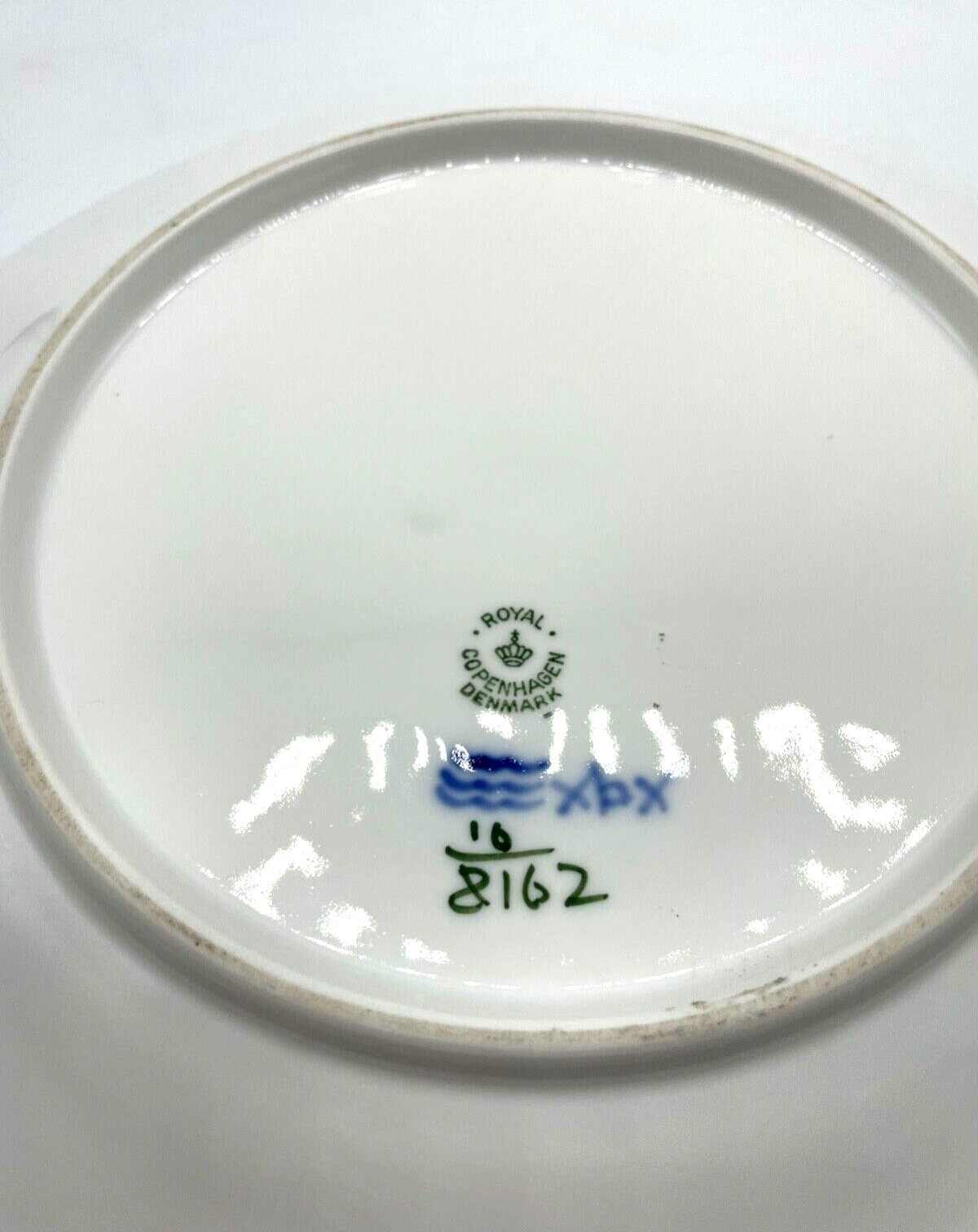 Royal Copenhagen Denmark Porzellan schöner Anbiet Teller Blaue Blume blue flower6