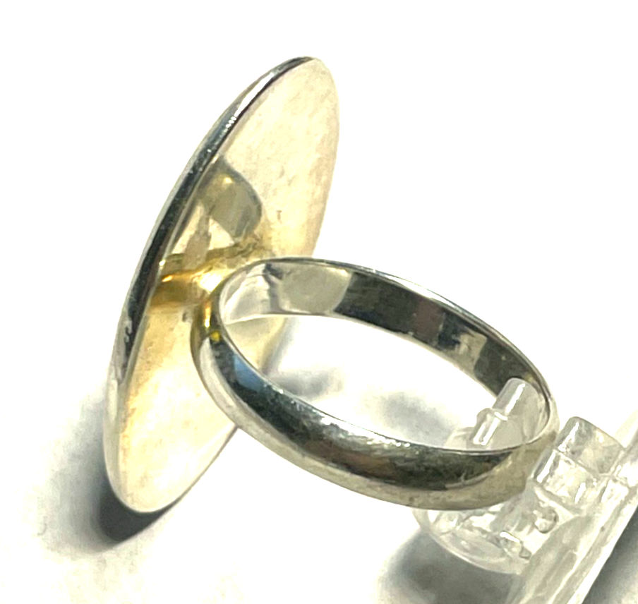 Modernes Design 925 Silber Ring gebürstete Oberfläche RG 58 Ø 18,4 mm gepflegt3