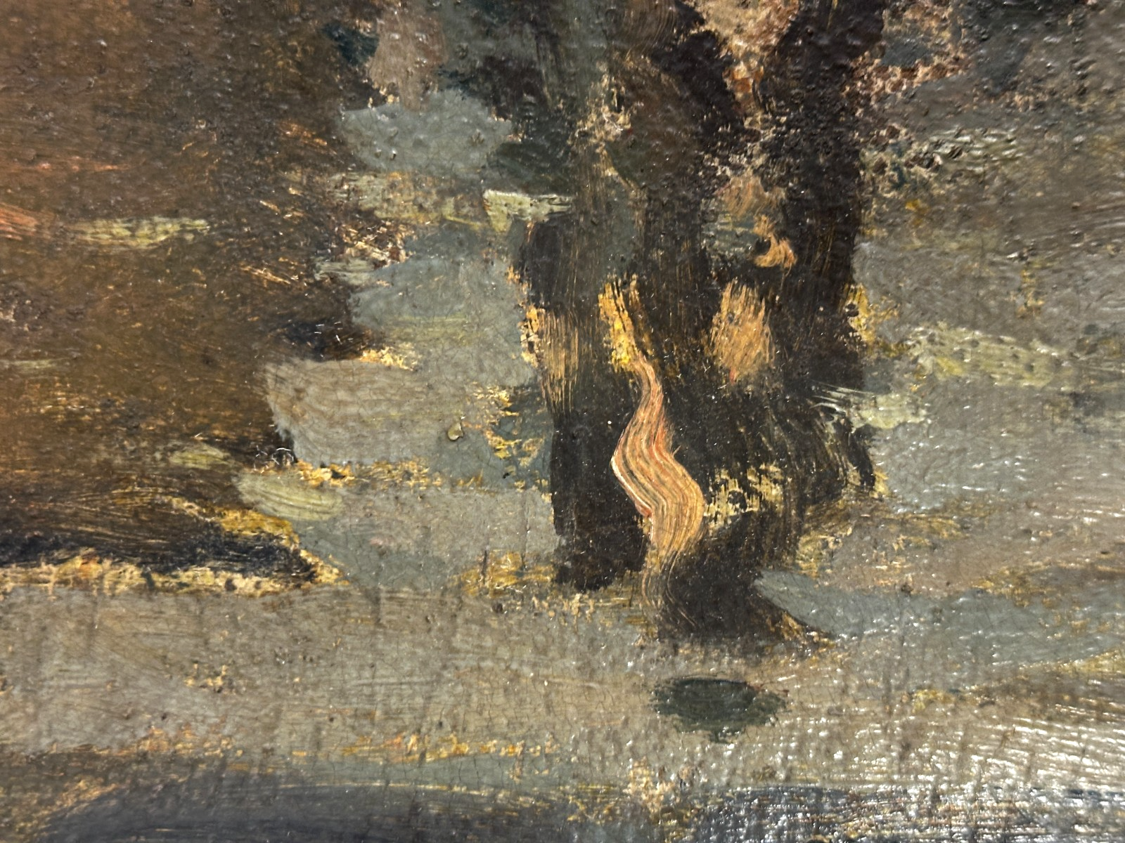 Georg Merkel 1881-1971 – Industriekanal – Öl auf Masonit - signiert - gerahmt6