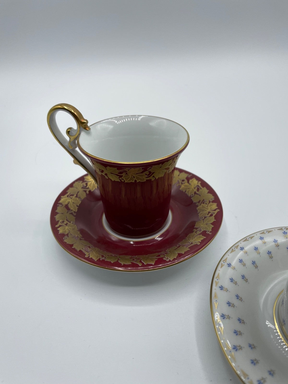 2x sehr edle Espresso Mokka Tasse vintage Kaiser Porzellan Gold Handbemalt2