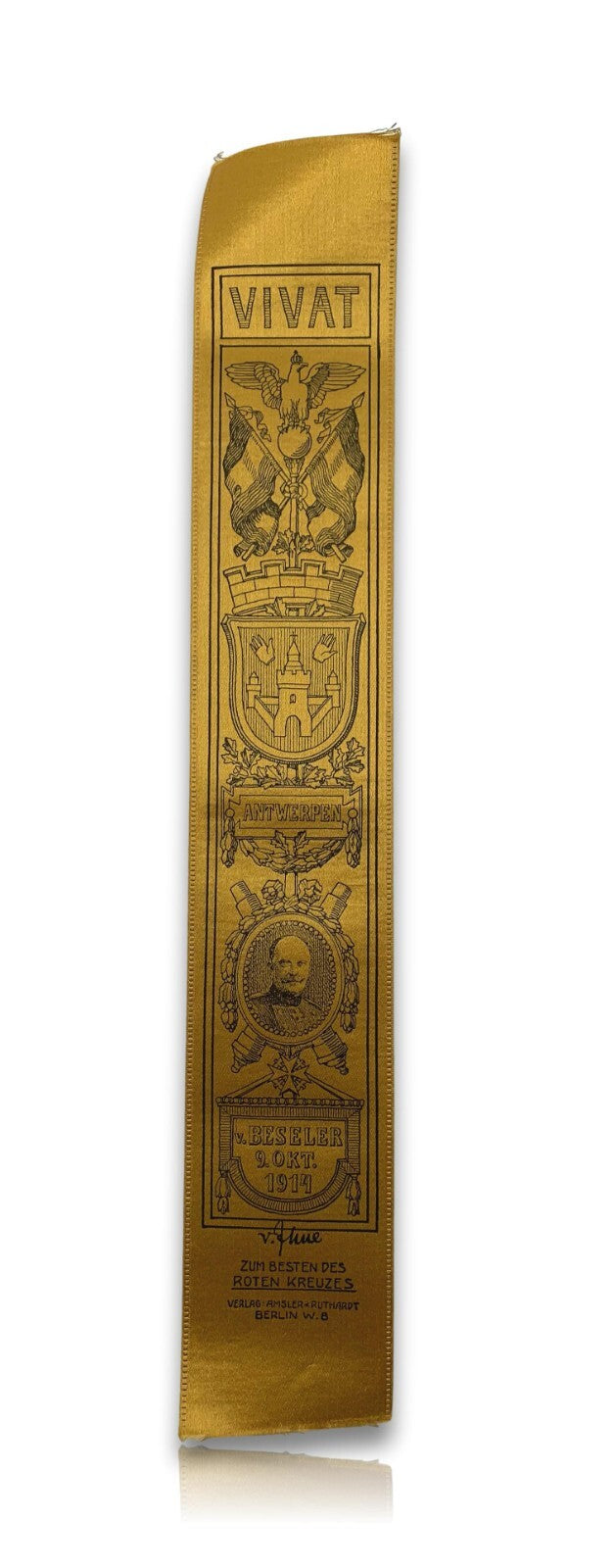 Vivat Band - WKI - Antwerpen, v. Beseler 9. Okt. 1914 - für das Roten Kreuzes0