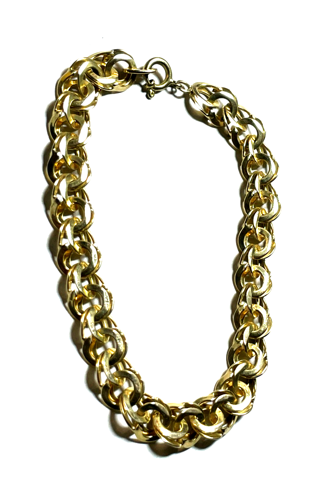 333 Gold 8 K Gelbgold Armband Garibaldi Dekor L 18,5 cm B 8 mm sehr gepflegt4