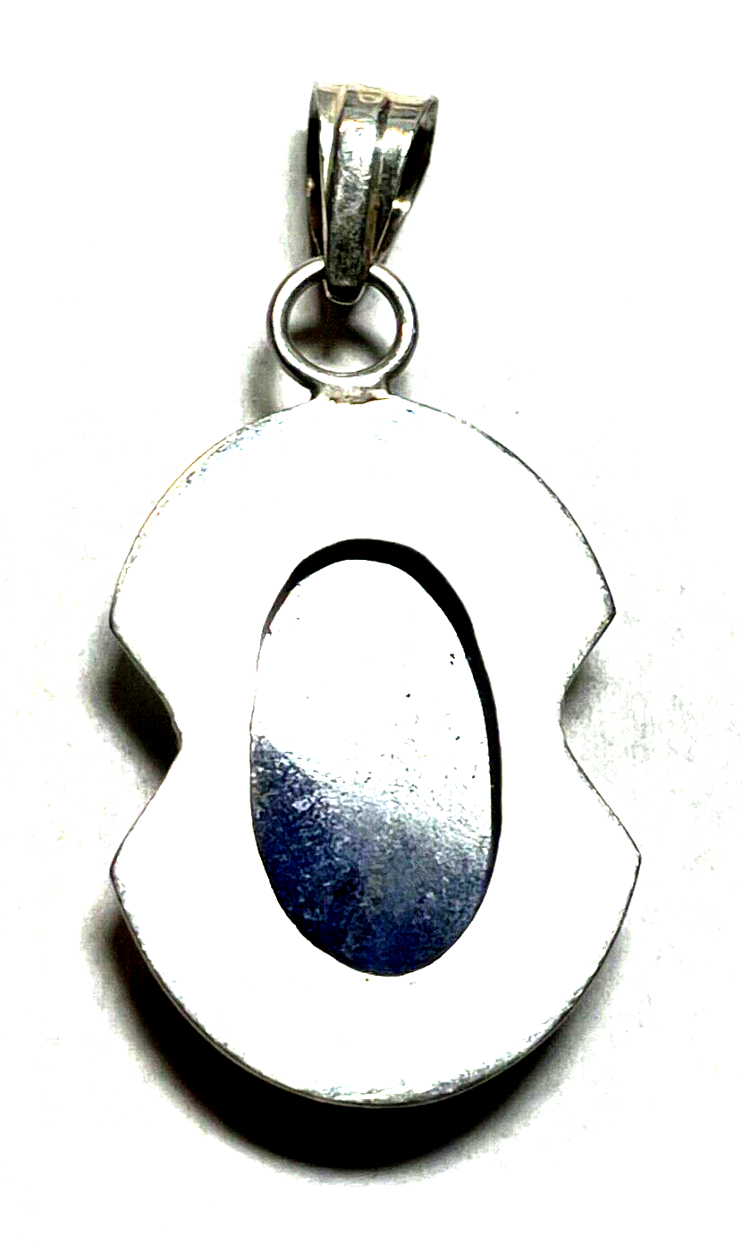 Purismus 925 Silber Anhänger Lapislazuli Cabochon Handarbeit Geschäftsauflösung4