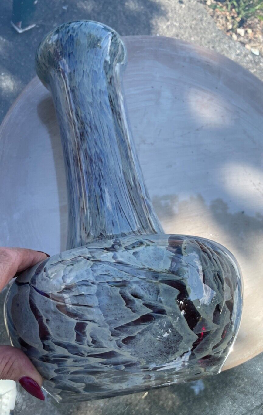 MEGA Glas WMF hohe schwere Vase H 39 cm 1A Zustand absolut rar Prototyp 70erJ15