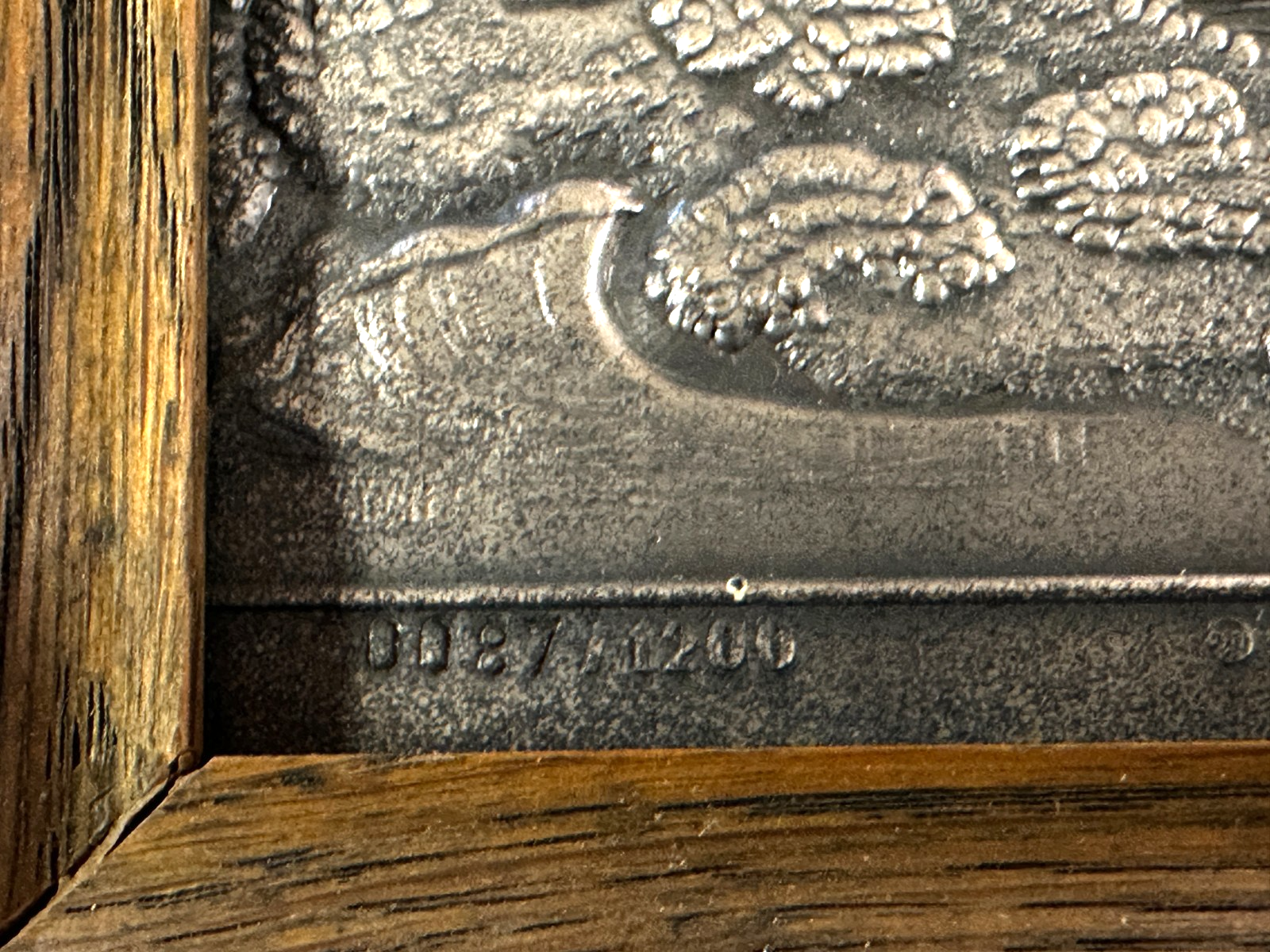 Silberrelief - Jagdszene J. E. Ridinger – Feinsilber 999 – limitiert 87/12003