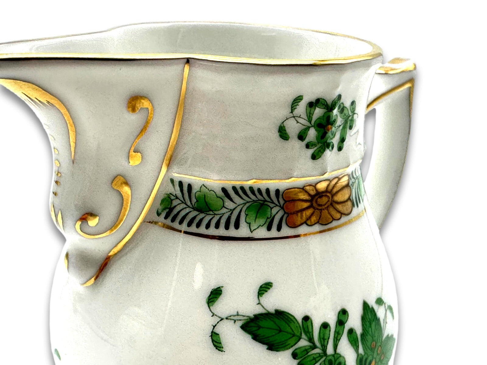 Herend 635 AV - Sahnekännchen - Porzellan - Apponyi Green - Handbemalt - Ungarn6