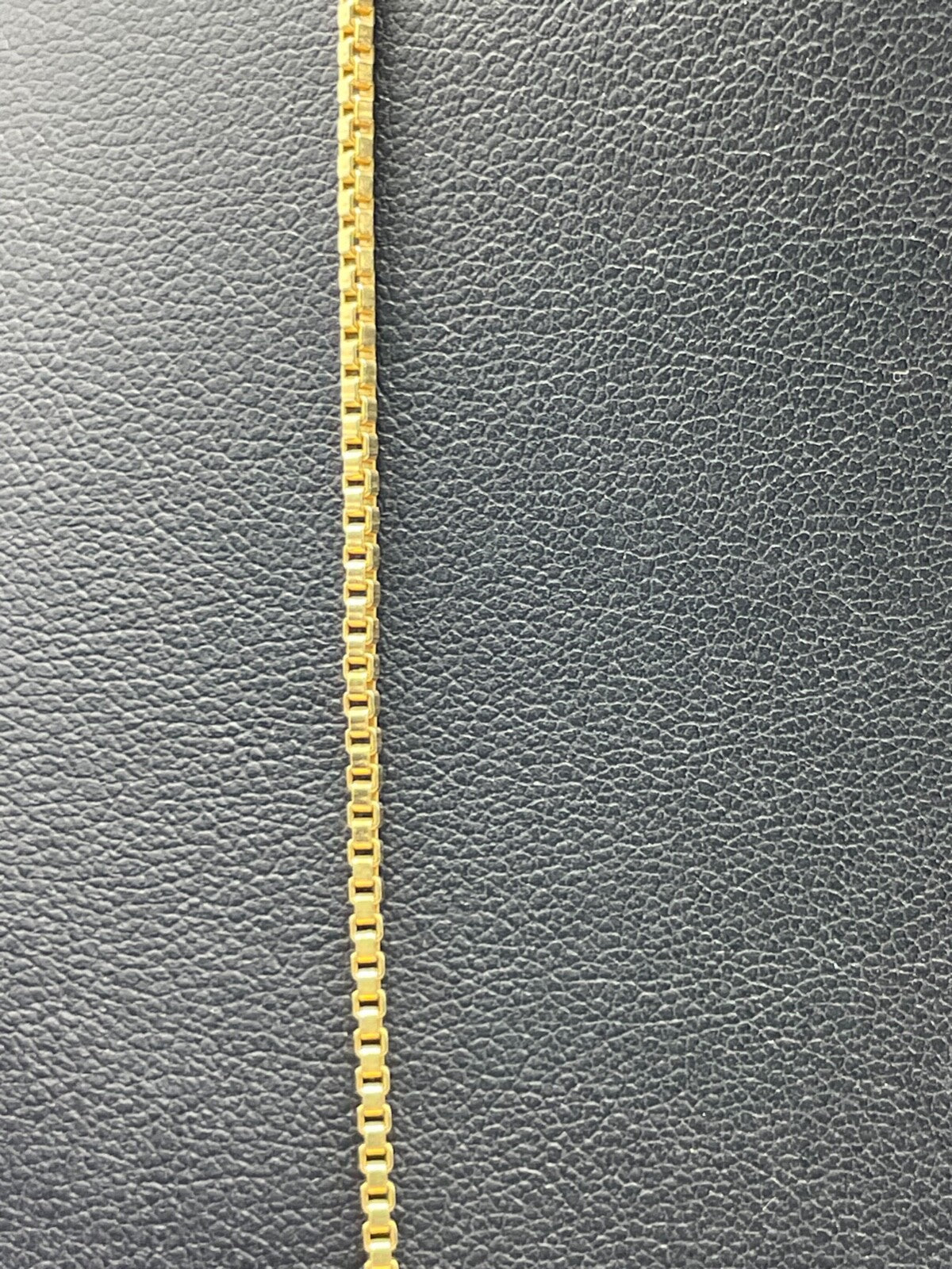 750 Gold 18 K Gelbgold Kette Venezianerkette unisex L 61cm B 1mm gepfl. 10,79Gr1