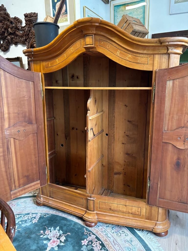 Bodensee Schrank Kleiderschrank - um 1810 - Kirschholz - Intarsien13