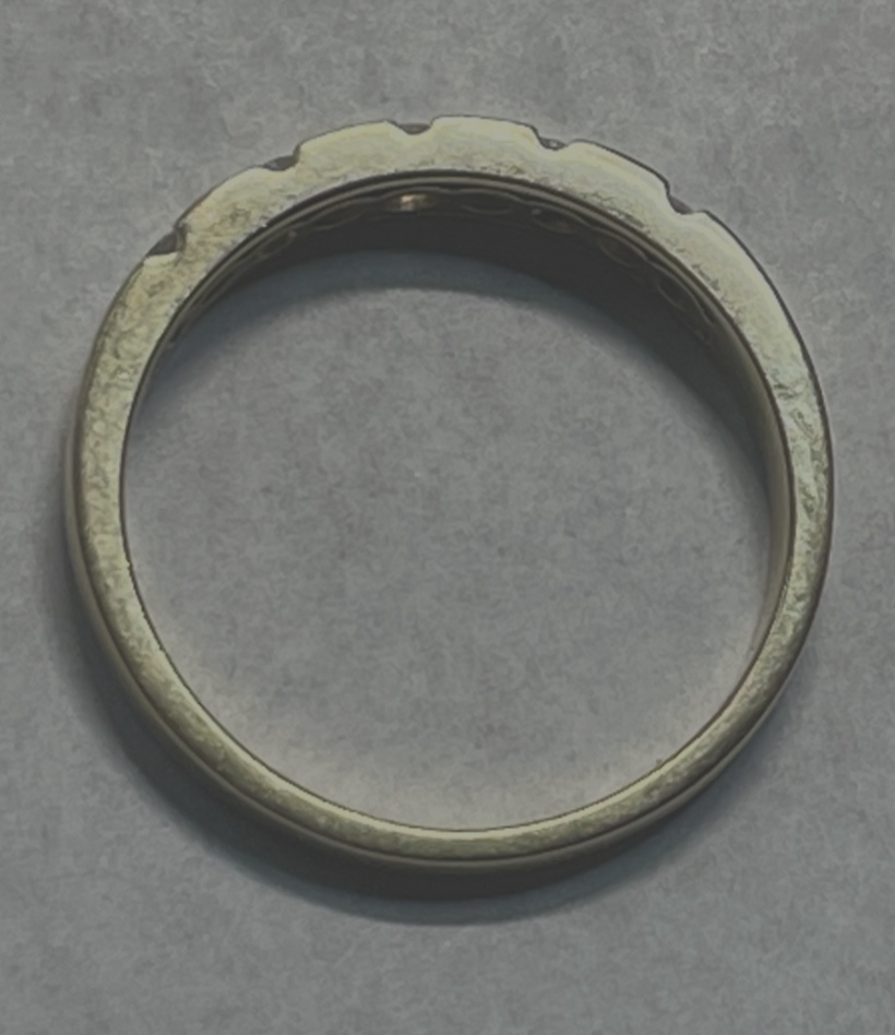 Solider massiver 750 Gold 18 K Ring 5 Brillanten 0,5ct. Ø 17,8 mm RG 56 Juwelier10