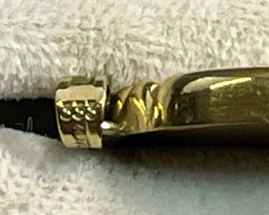 Vintage 333 Gold 8 K Gelbgold Anhänger Cameo Gemme Muschelgemme Porträt gepfl.5