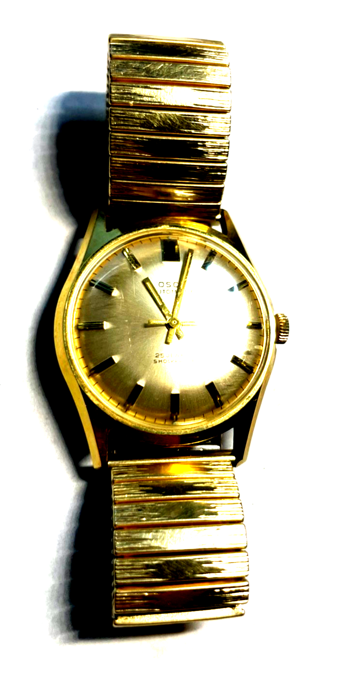 Vintage Herrenuhr OSCO Automatic 25 Jewels shockproof HAU vergoldet läuft gepfl.4