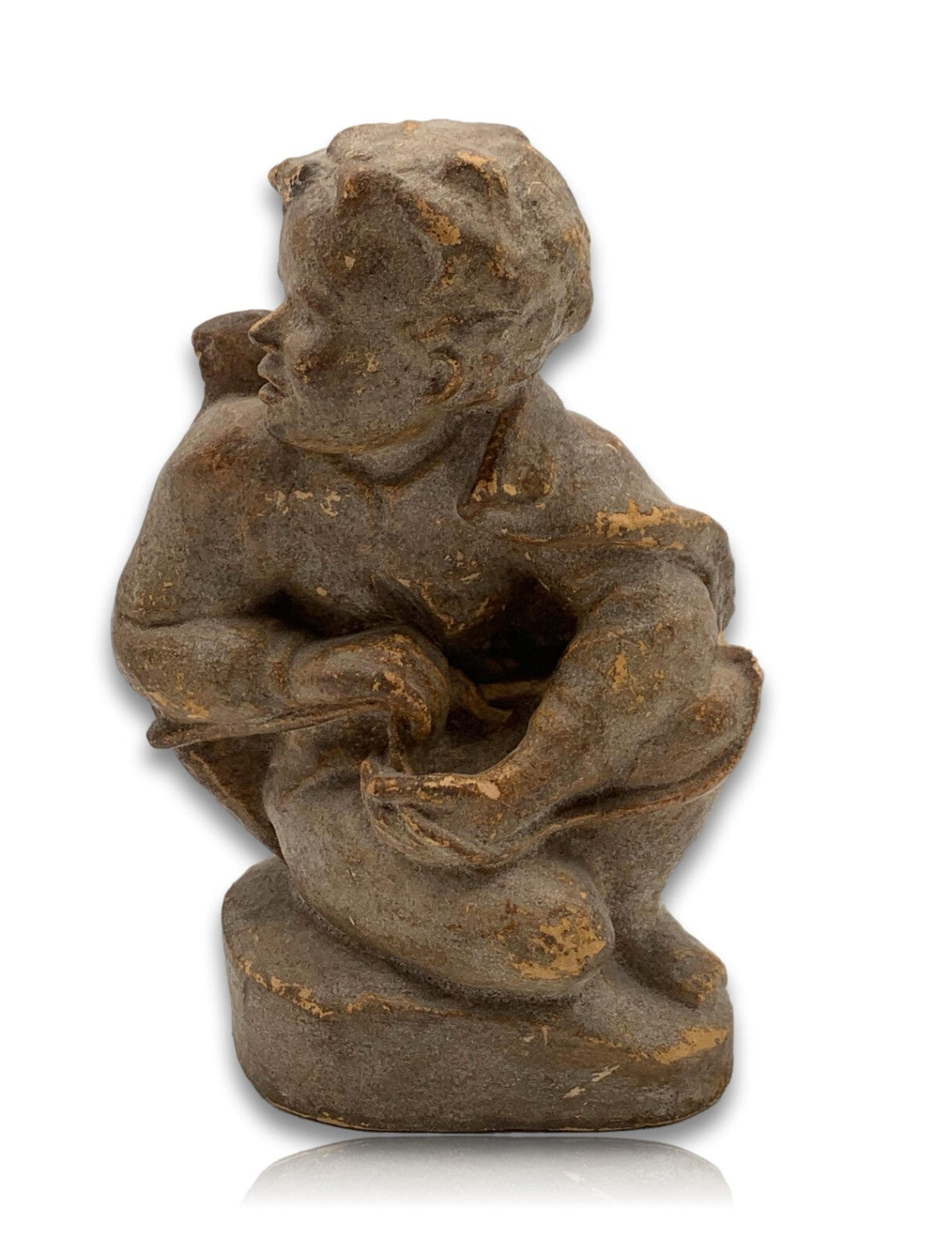 Ulrich Kottenrodt 1906-1984 - Angelnder Junge - Skulptur Figur signiert - Gips8