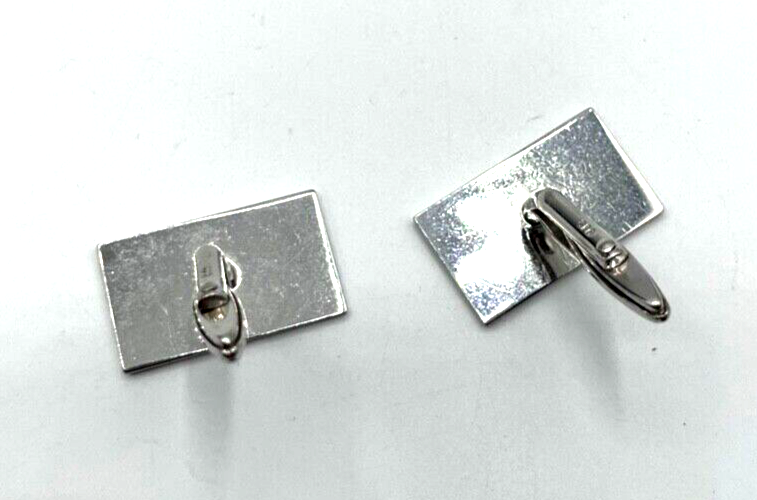 Vintage solide 835 Silber Manschettenknöpfe mit dezenter Gravur sehr gepflegt2