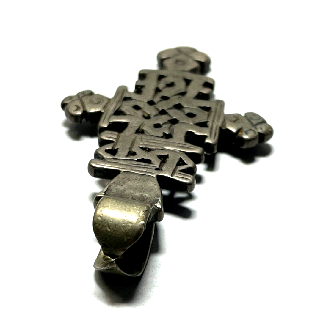 Unikat großer Zinn Anhänger Wikinger Kelten Amulett verschlungene Knoten unisex5