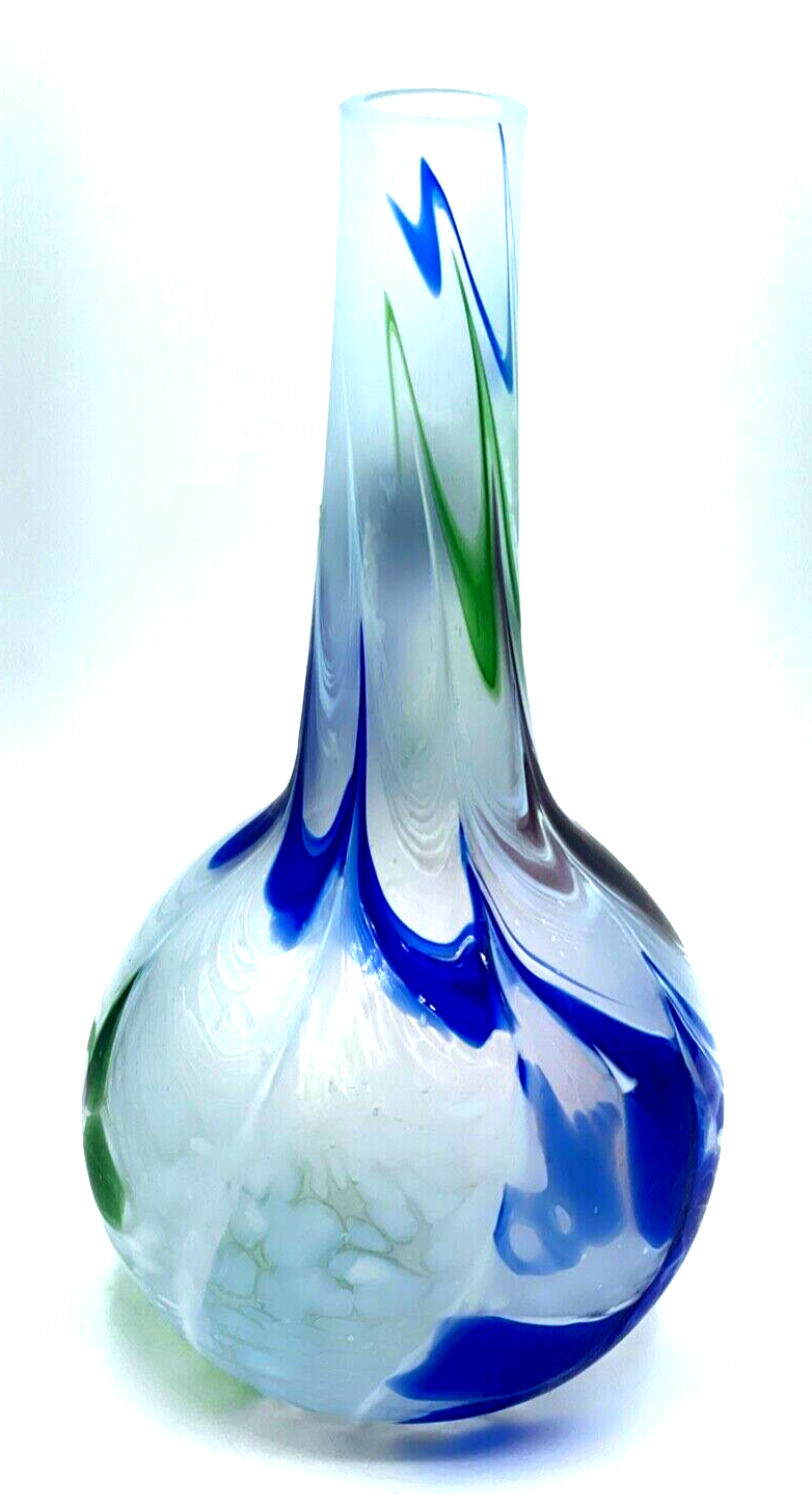 Dorotheenhütte Wolfach Unikat dekoratives Kunstglas Vase Handarbeit H 27,5 cm4