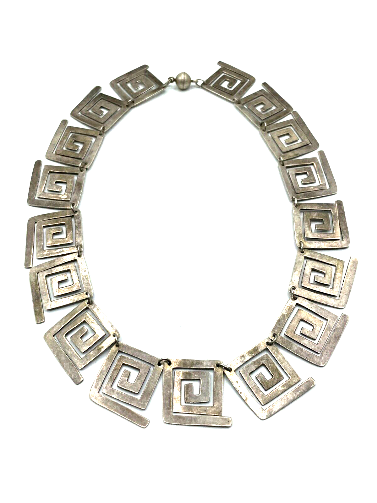 Mega 800 Silber Collier Silberkette Handarbeit Ethno Halskette Statement 84 Gr.1