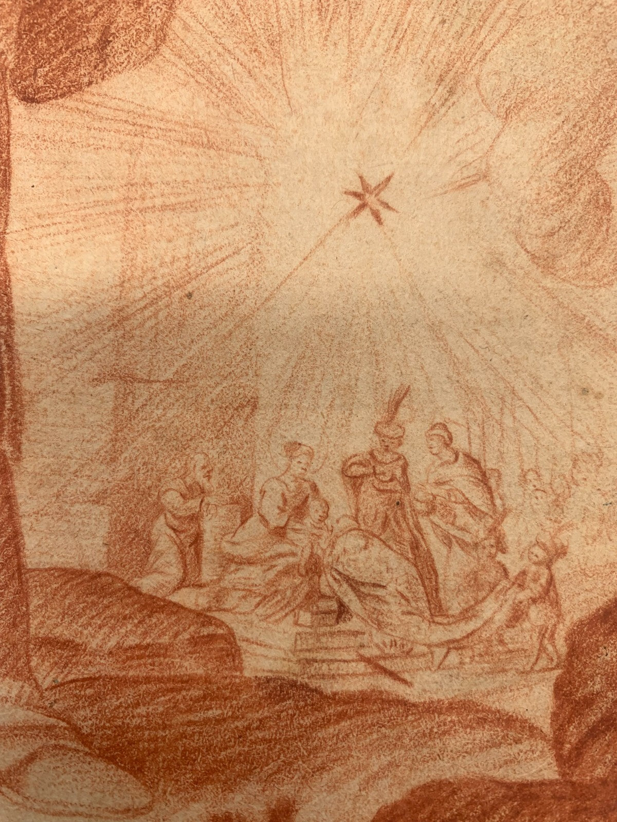 Rötelzeichnung um 1815 - Sibille Delphiqve Gilles Rousselet - Büttenpapier 3