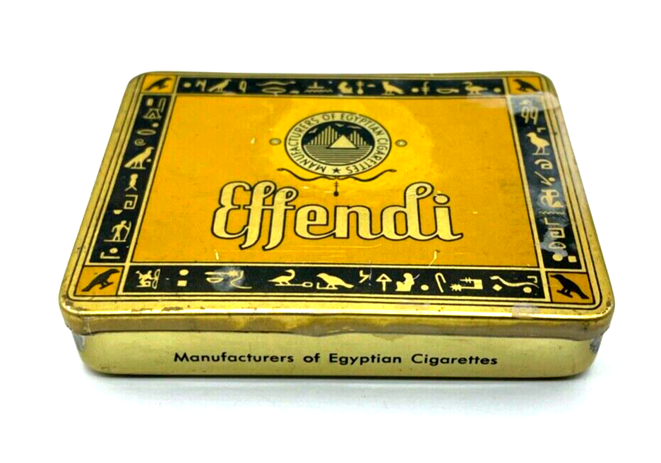 Alte Blechdose EFFENDI 20 Cigaretten Werbung Reklame Deutschland gepflegt2