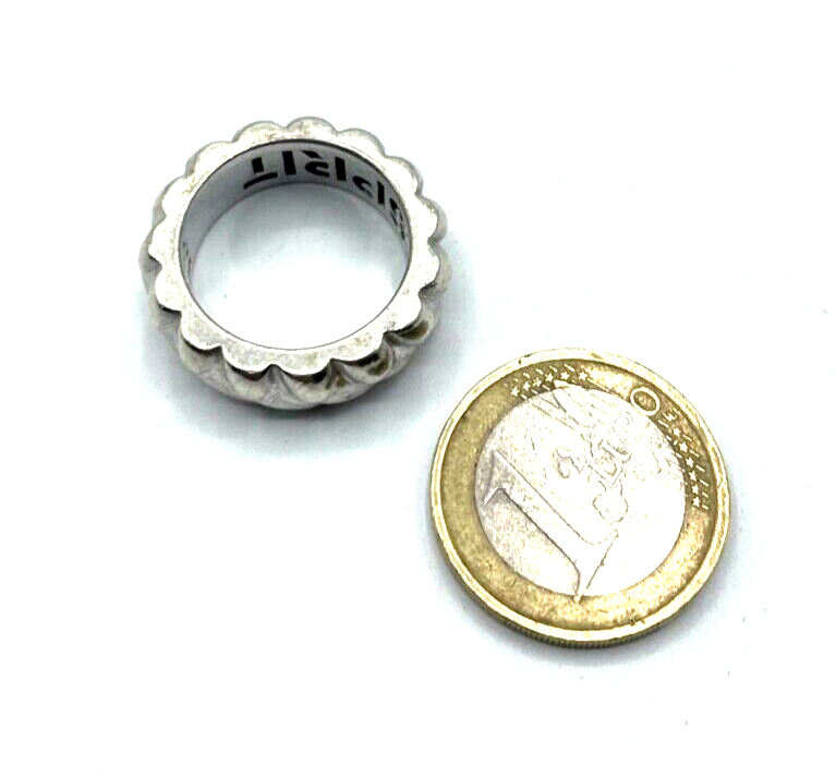 Massiver 925 Sterling Silber Bandring ESPRIT top gepfl. über 10 Gramm RG 55 B8mm6