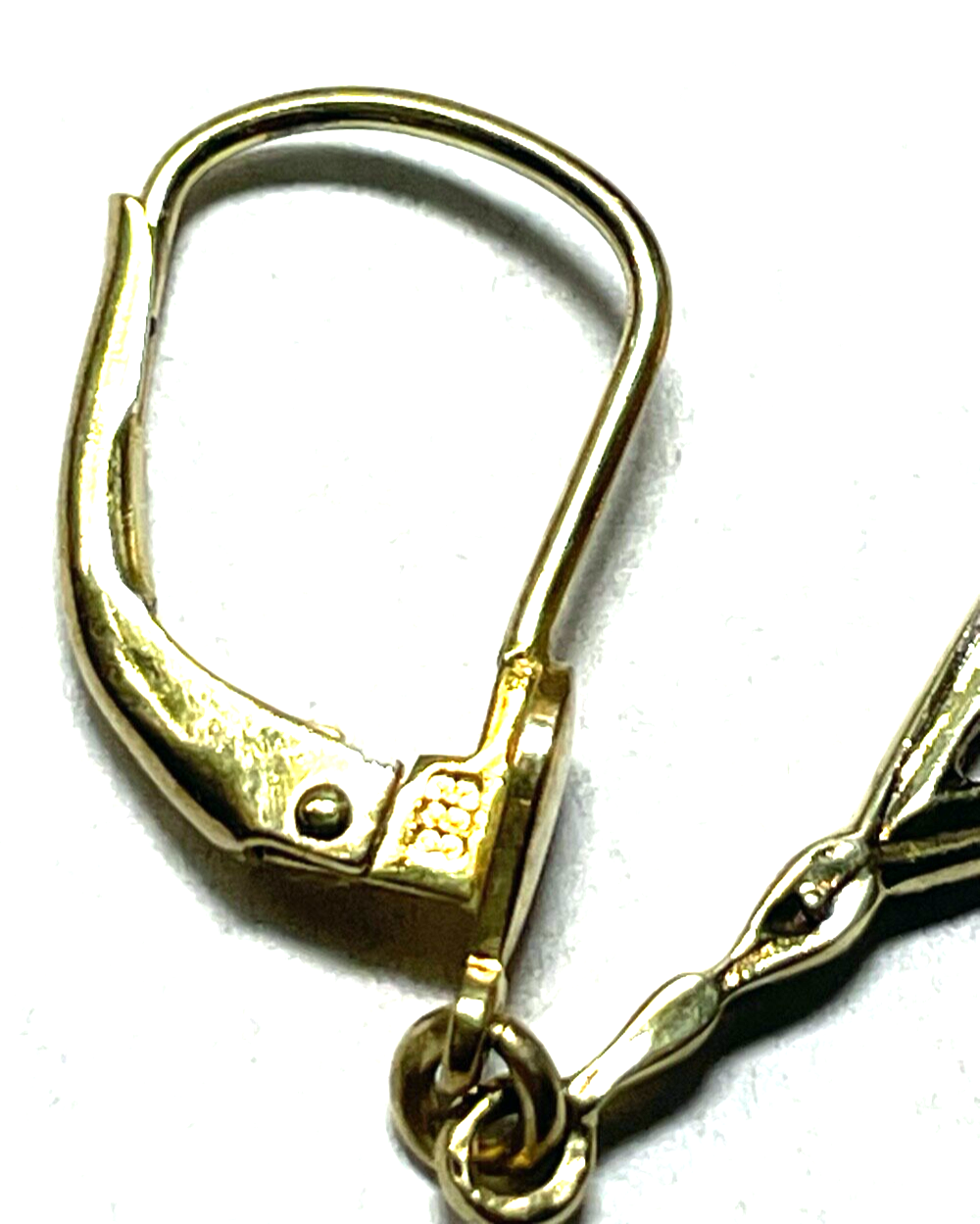 333 Gold 8 K Ohrringe Ohrhänger modern Juwelier Qualität 4x Diamant L37 B6 mm3