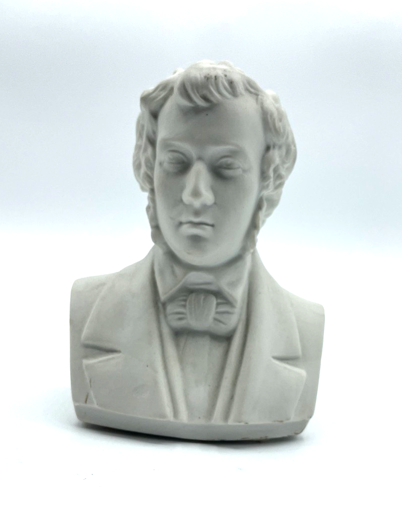 Vintage Kämmer Porzellan Biskuit Büste Frederic Chopin Komponist H 12 cm1