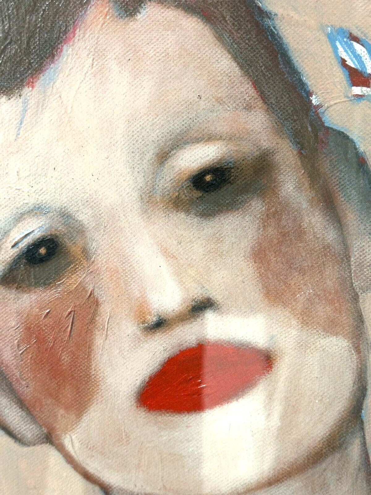 Edita Kadiric - Öl auf Leinwand - großes Akt Gemälde - signiert hinter Acrylglas3