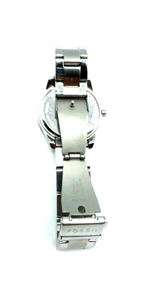 Fossil Edelstahl Armbanduhr unisex tragbar Ø 4 cm braucht neue Batterie gepfl.4