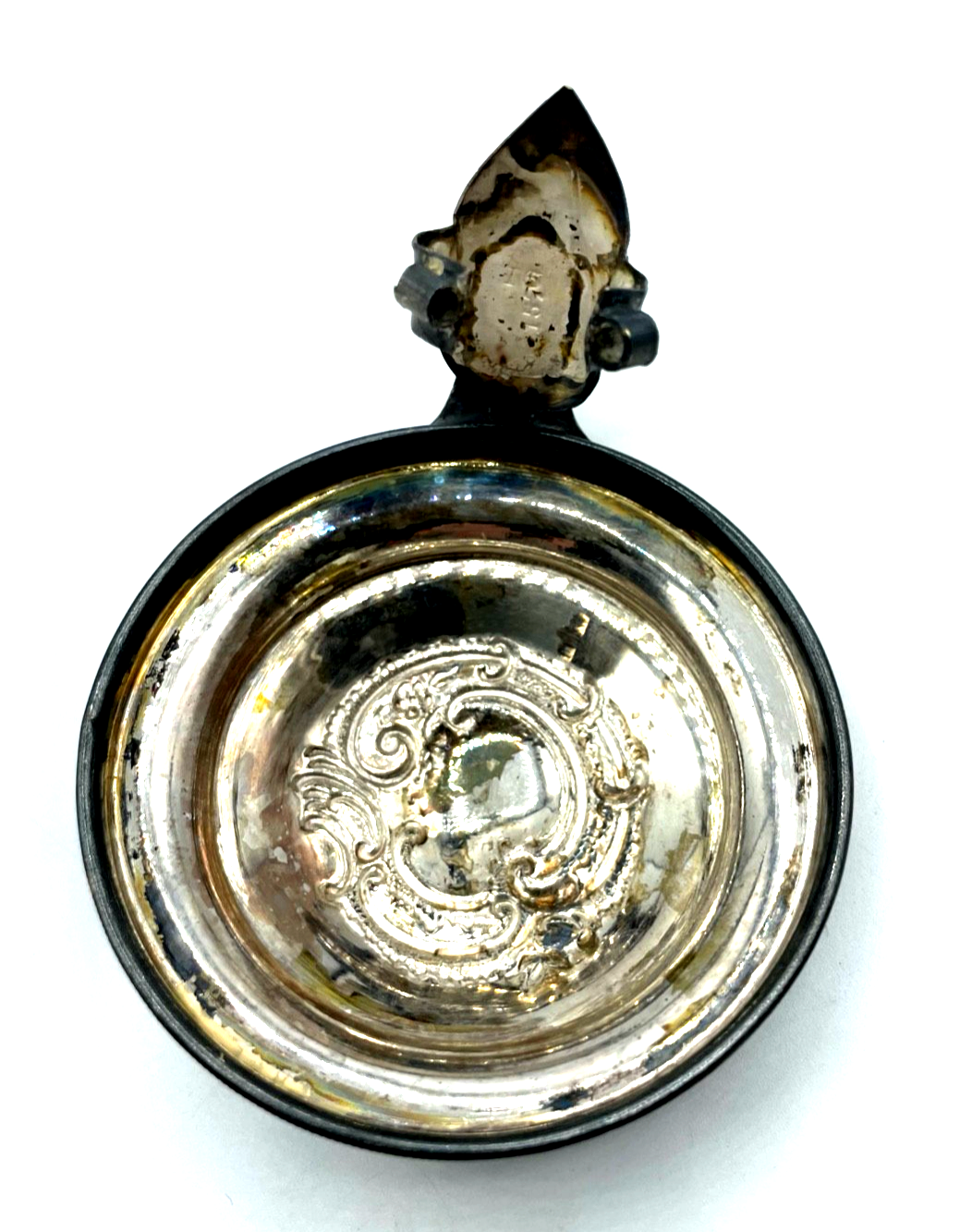 Antik loser echt Silber Deckel für Bierkrug um 1900 zum Rekruten Abschied 19089