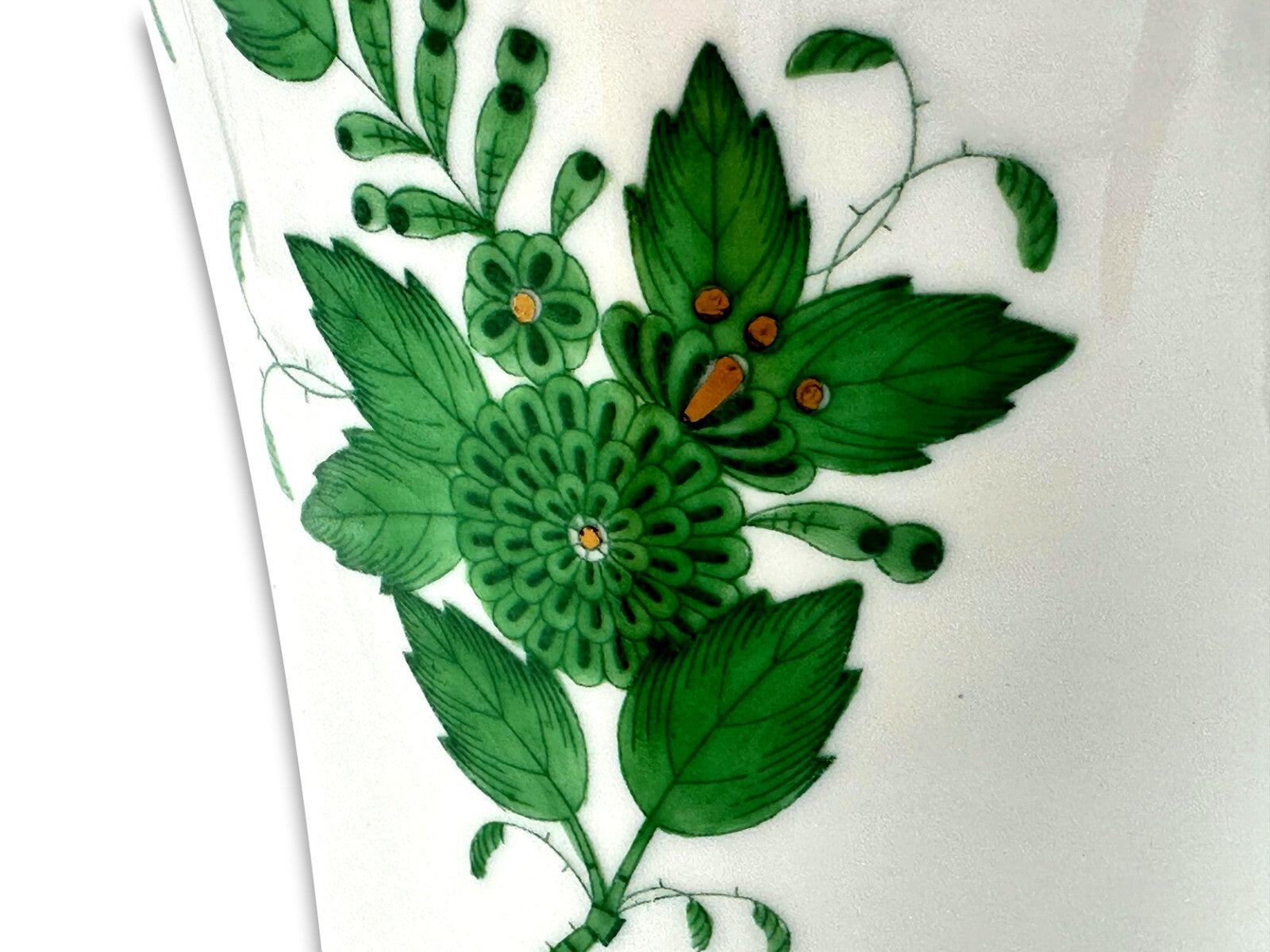 Herend 6437 AV - Trompetenvase Vase - Porzellan - Apponyi Green Handbemalt7