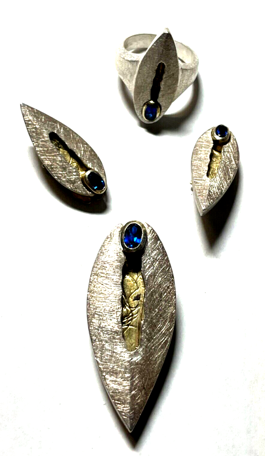 Exklusives Schmuck Set Bartel & Sohn Augsburg Ring Ohrringe Anhänger Goldschmied0