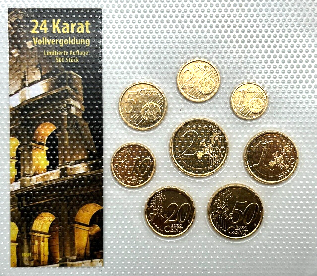 KMS Italien - 2002-2007 - Euro €  24ct Vergoldet -  limt. Auflage 500 Stück0