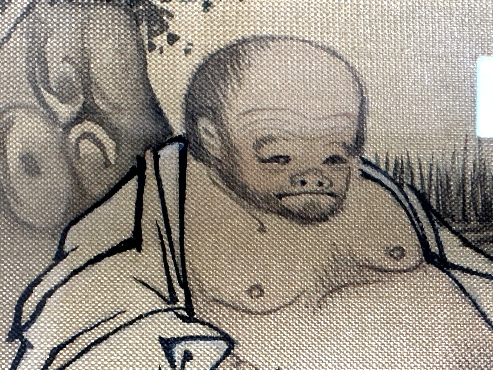 Daoistischer Mönch - Seidenmalerei Vorbild Song-Dynastie aus Kunstakademie 19845