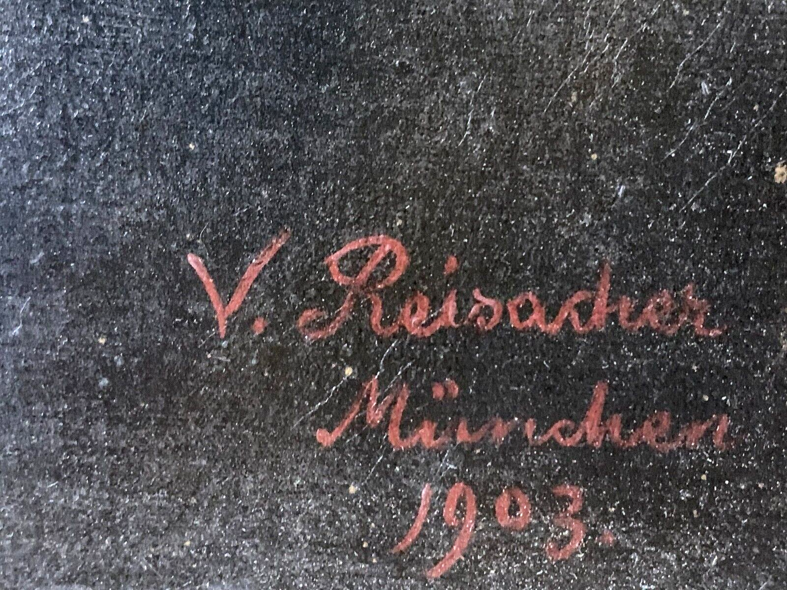 Vitus Reisacher 1851-1913 - Damenportrait Brustbild 1903 - Öl auf Leinen gerahmt7