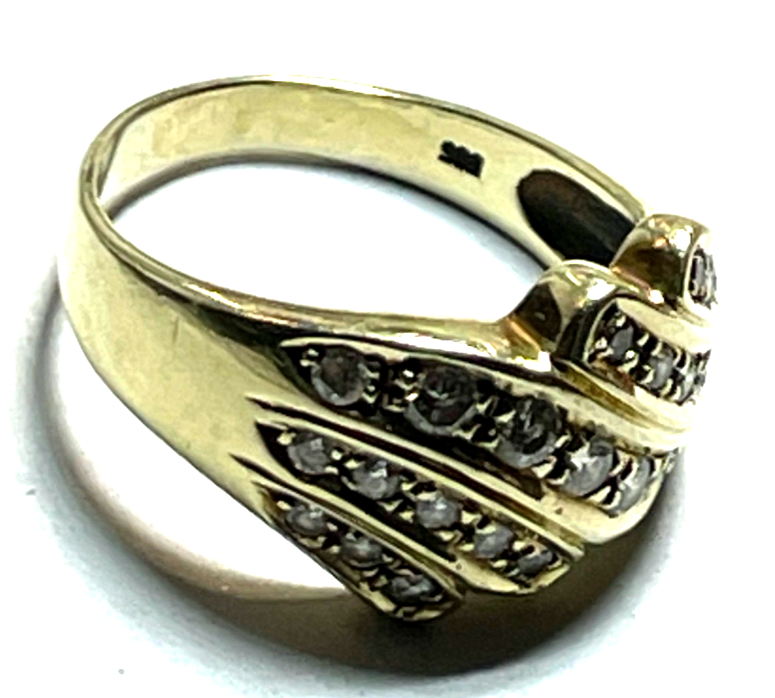 14 K 585 Gold Ring Brillanten Top Wesselton 0,5 ct. Juwelier Ø 18,5 mm RG 588